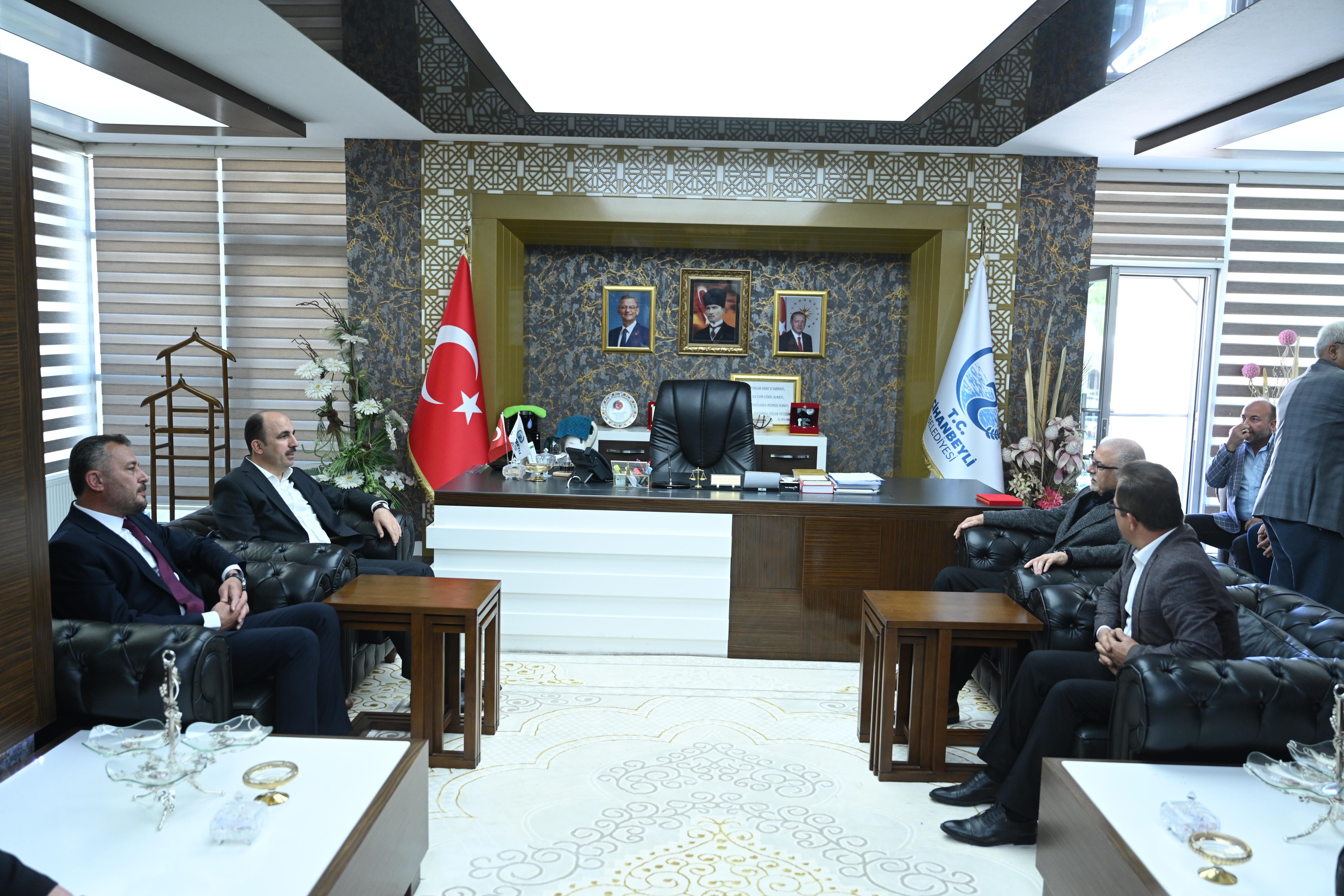 BAŞKAN ALTAY CİHANBEYLİ VE KULU’YU ZİYARET ETTİ, KULU İTFAİYE MERKEZİ’NİN TEMELİNİ ATTI
