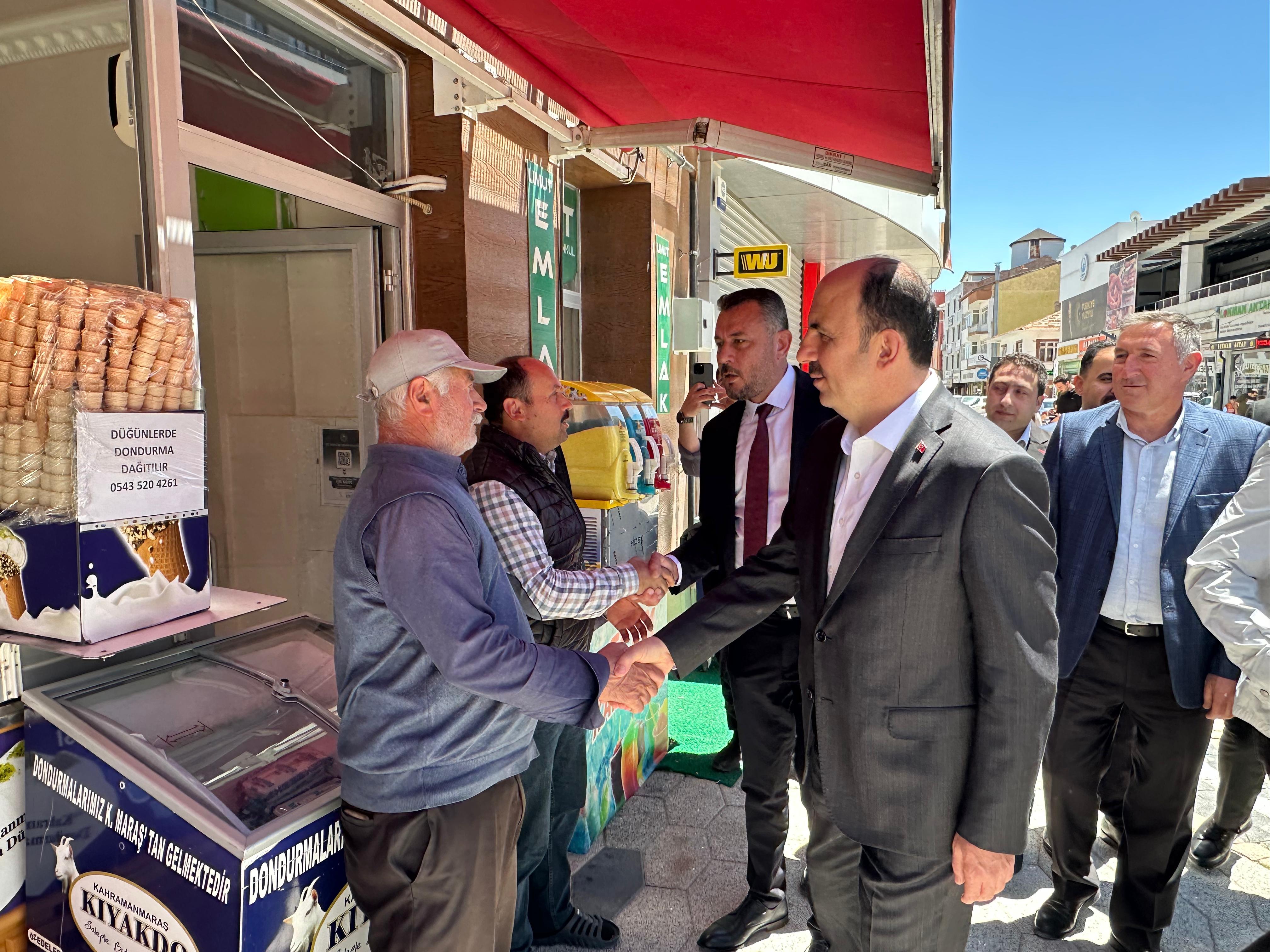 BAŞKAN ALTAY CİHANBEYLİ VE KULU’YU ZİYARET ETTİ, KULU İTFAİYE MERKEZİ’NİN TEMELİNİ ATTI