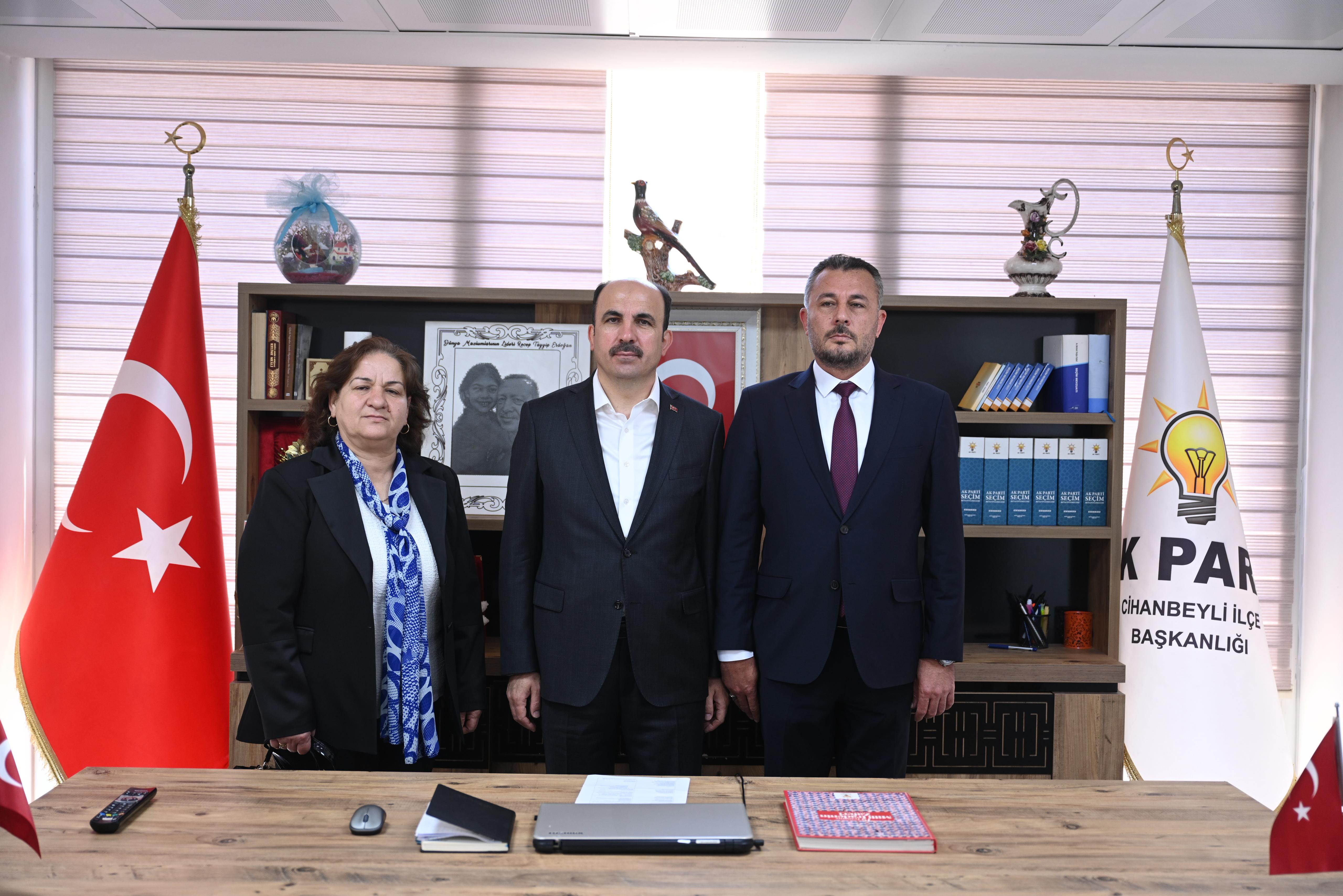 BAŞKAN ALTAY CİHANBEYLİ VE KULU’YU ZİYARET ETTİ, KULU İTFAİYE MERKEZİ’NİN TEMELİNİ ATTI