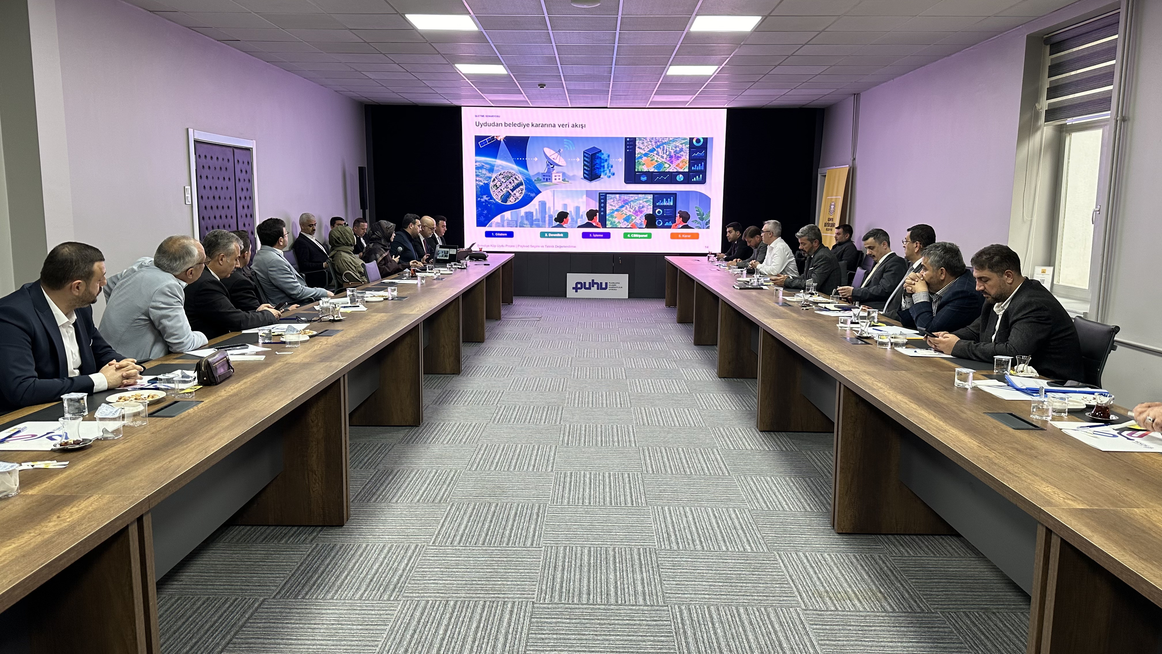 KONYA BÜYÜKŞEHİR BELEDİYESİ’NDE “PUHU” UYDU HEYECANI