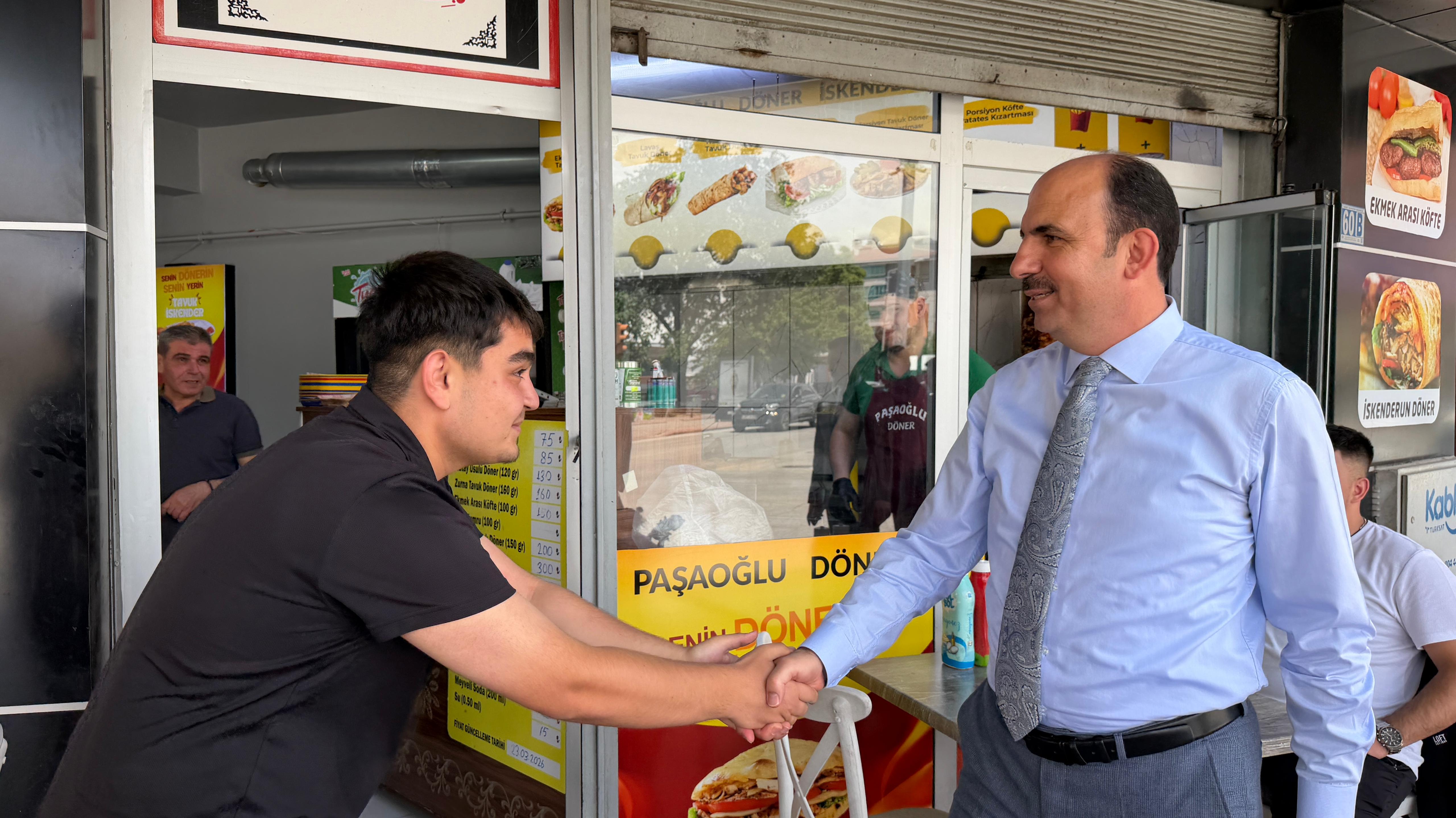 BAŞKAN ALTAY KARKENT PAZARI’NDA KONYALILARLA BULUŞTU