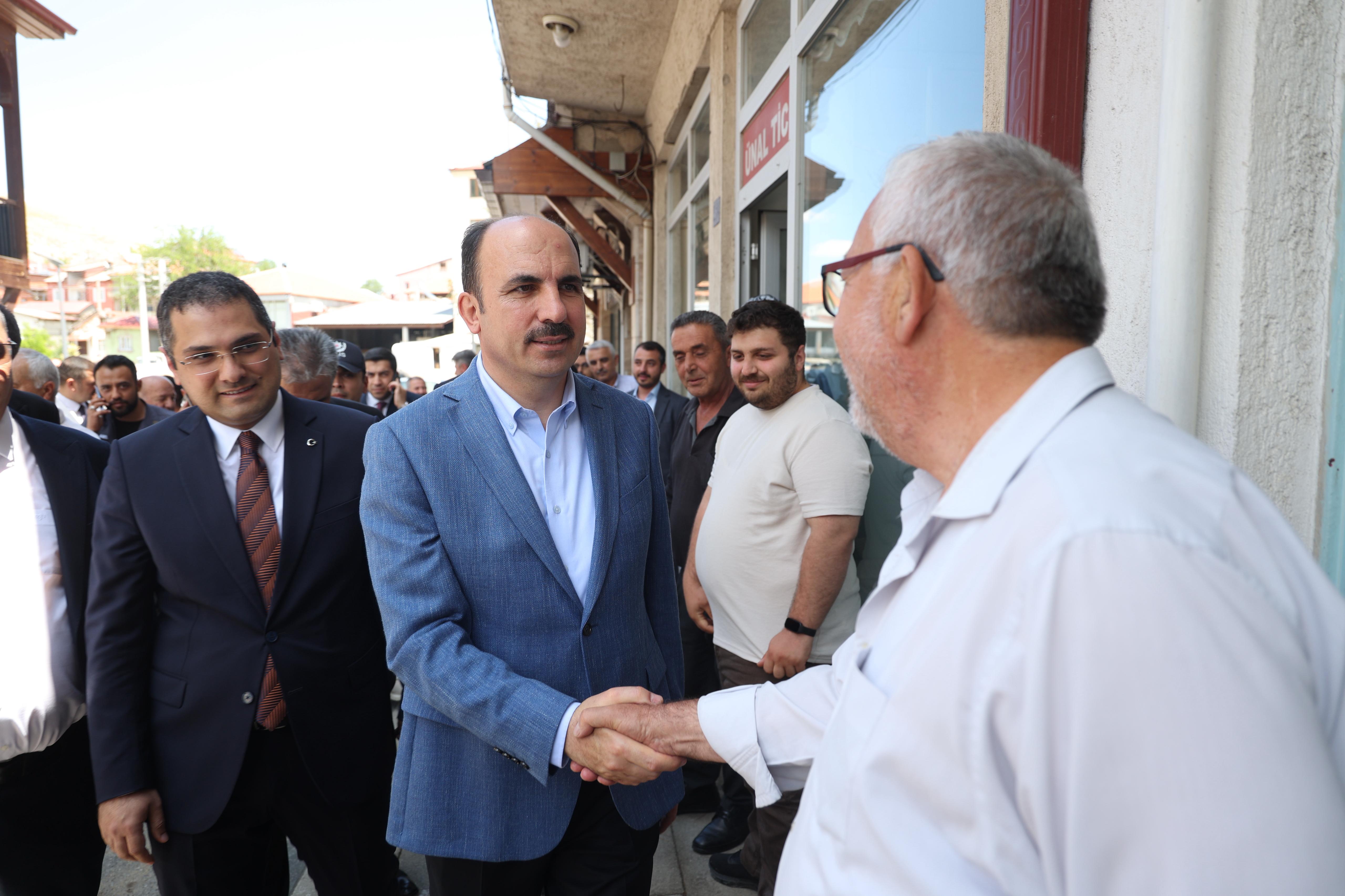 BAŞKAN ALTAY GÜNEYSINIR VE BOZKIR’DA VATANDAŞLARLA BULUŞTU, BOZKIR GRUP SUYU PROJESİ’NİN AÇILIŞI YAPTI