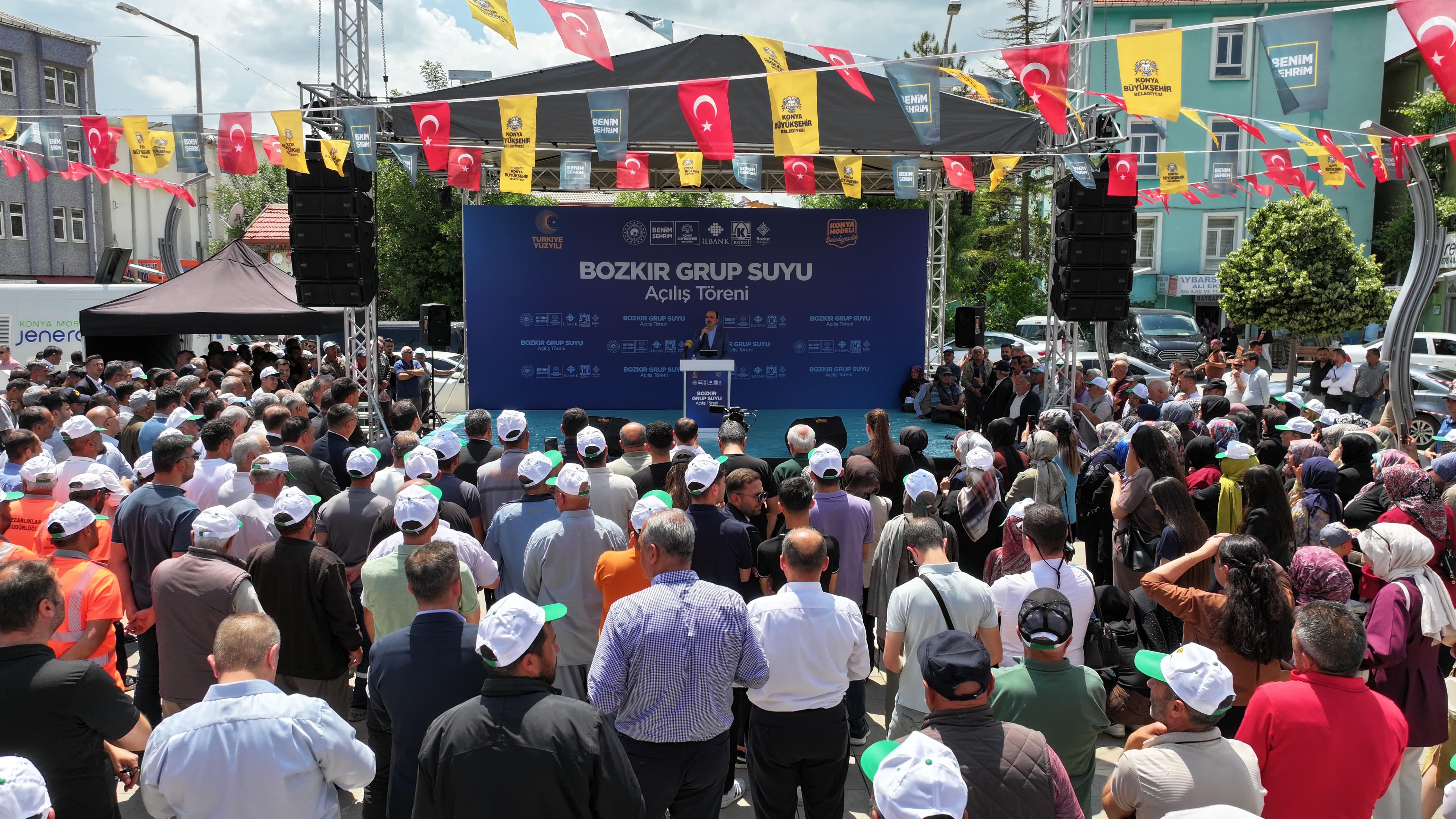 BAŞKAN ALTAY GÜNEYSINIR VE BOZKIR’DA VATANDAŞLARLA BULUŞTU, BOZKIR GRUP SUYU PROJESİ’NİN AÇILIŞI YAPTI