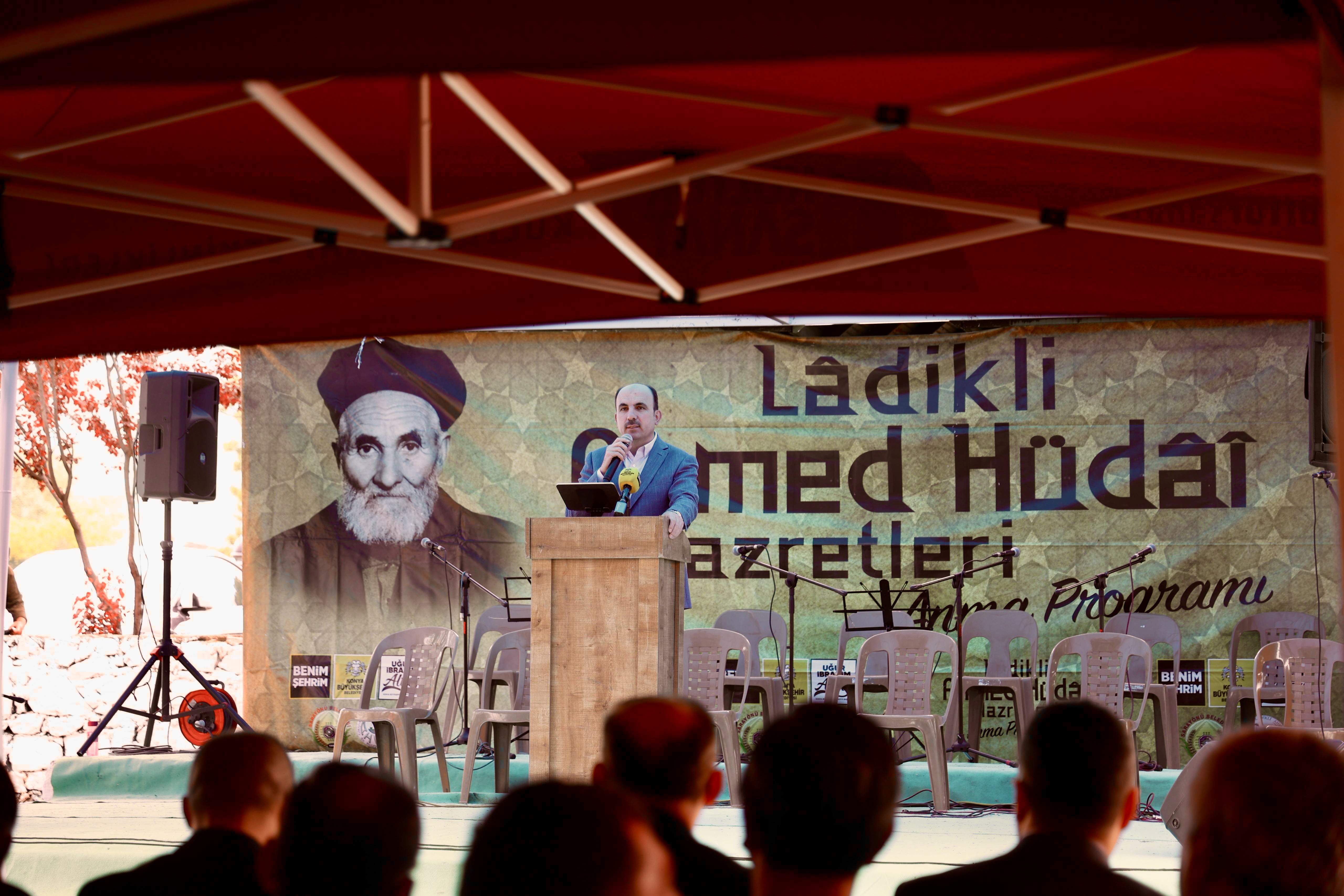 KONYA’NIN MANEVİ ÖNDERLERİNDEN LADİKLİ AHMET HÜDAİ VEFATININ 57. YIL DÖNÜMÜNDE ANILDI