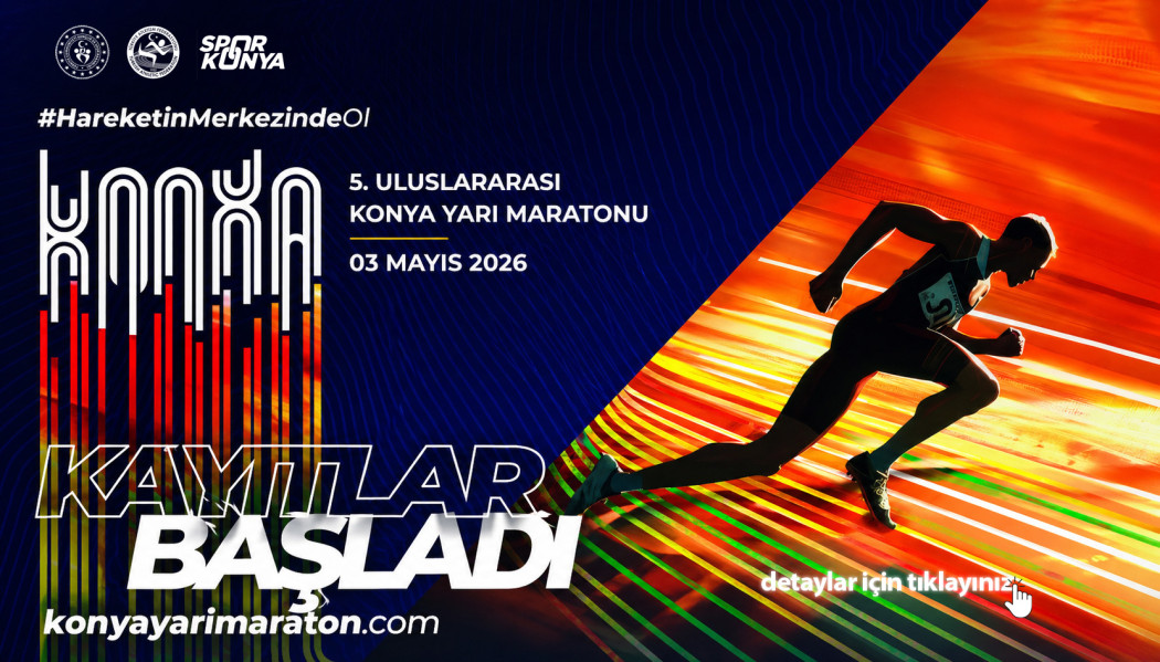 5. ULUSLARARASI KONYA YARI MARATONU BAŞLIYOR