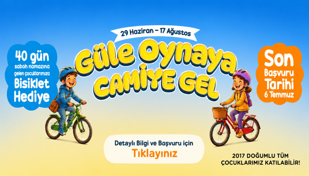 GÜLE OYNAYA CAMİYE GEL BAŞLIYOR