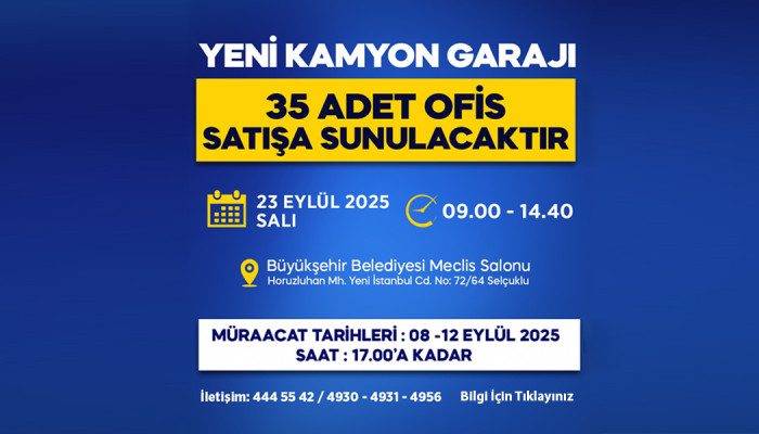YENİ KAMYON GARAJI İHALESİ