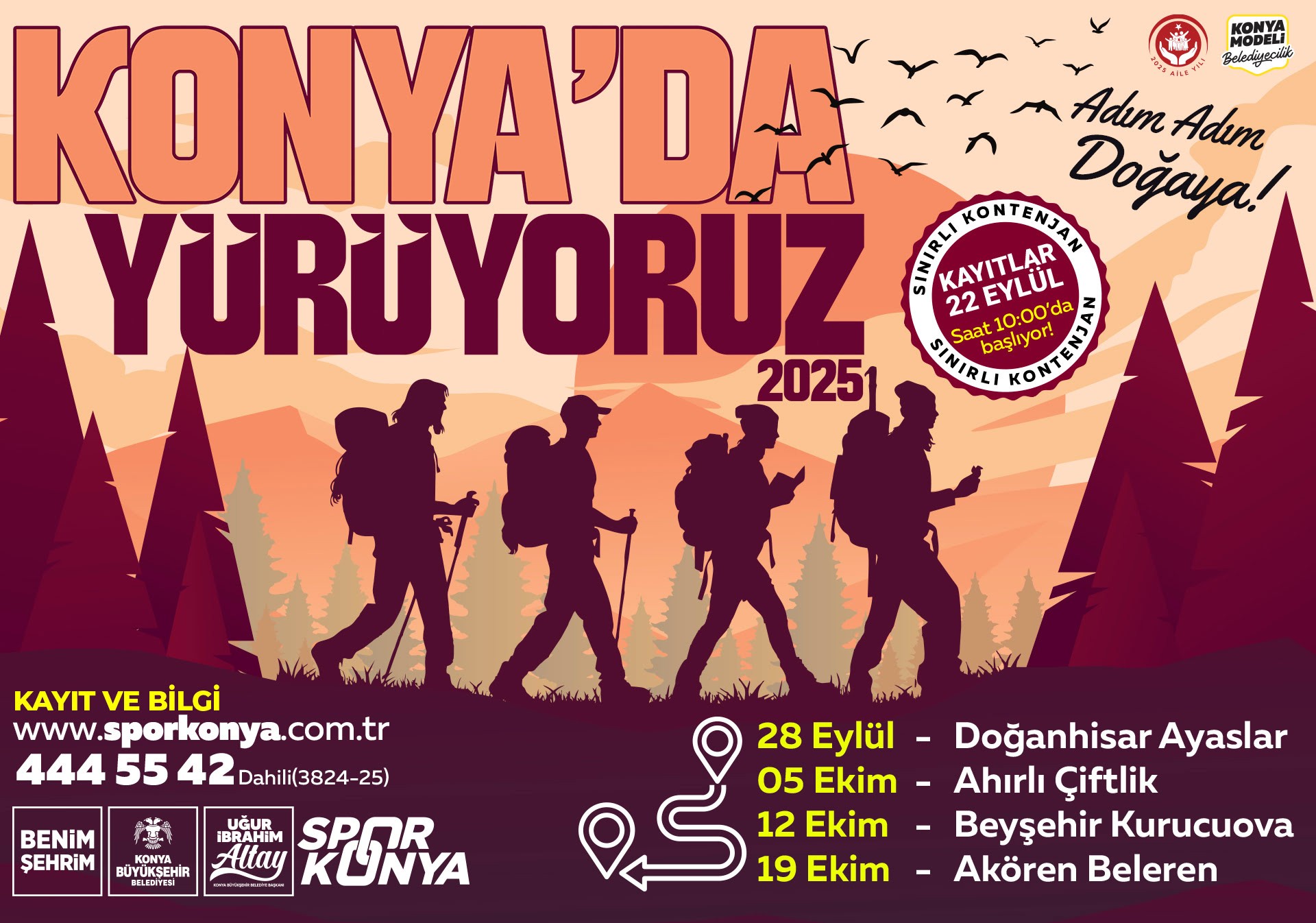KONYA’DA YÜRÜYORUZ  – Adım Adım Doğaya