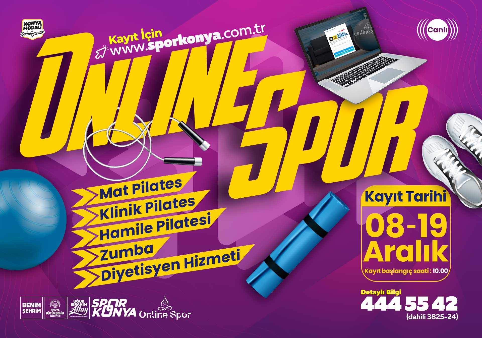 ONLINE SPOR EĞİTİMLERİ – KAYIT DUYURUSU