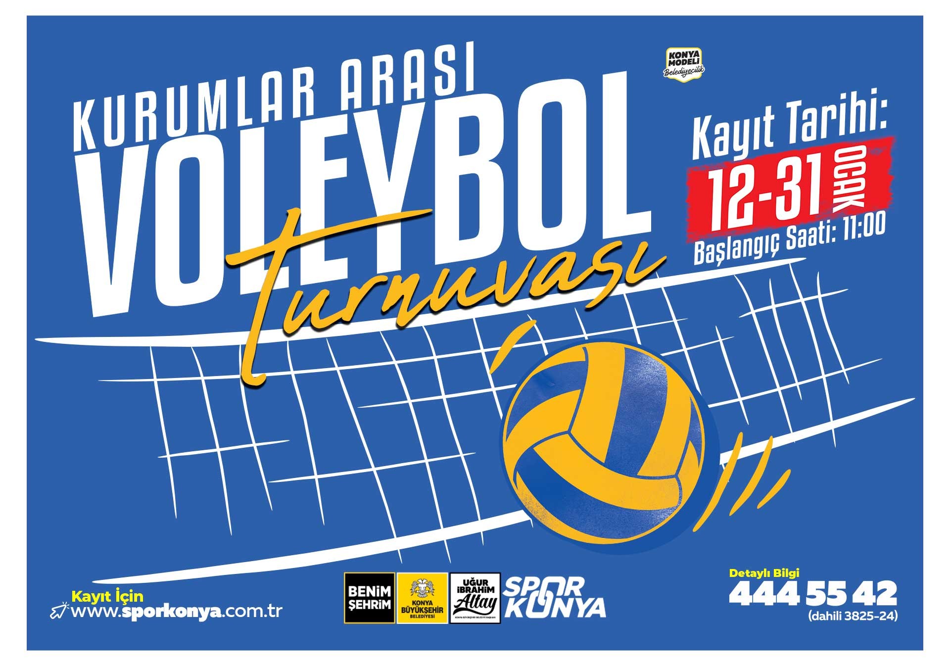 KURUMLAR SAHAYA İNİYOR: VOLEYBOL TURNUVASI İÇİN KAYITLAR BAŞLADI