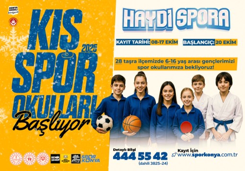 Kış Spor Okulları 2025 Başlıyor