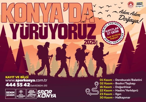 Konya’da Yürüyoruz – Adım Adım Doğaya!